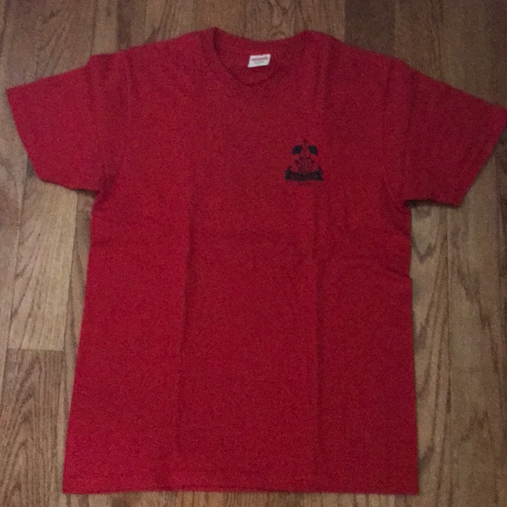 Supreme floral red tee size M